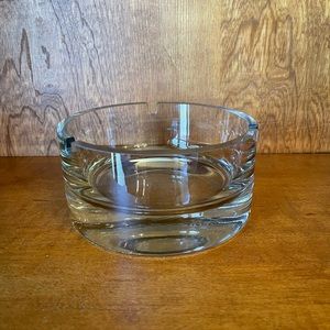 Vintage Heavy Glass Ashtray